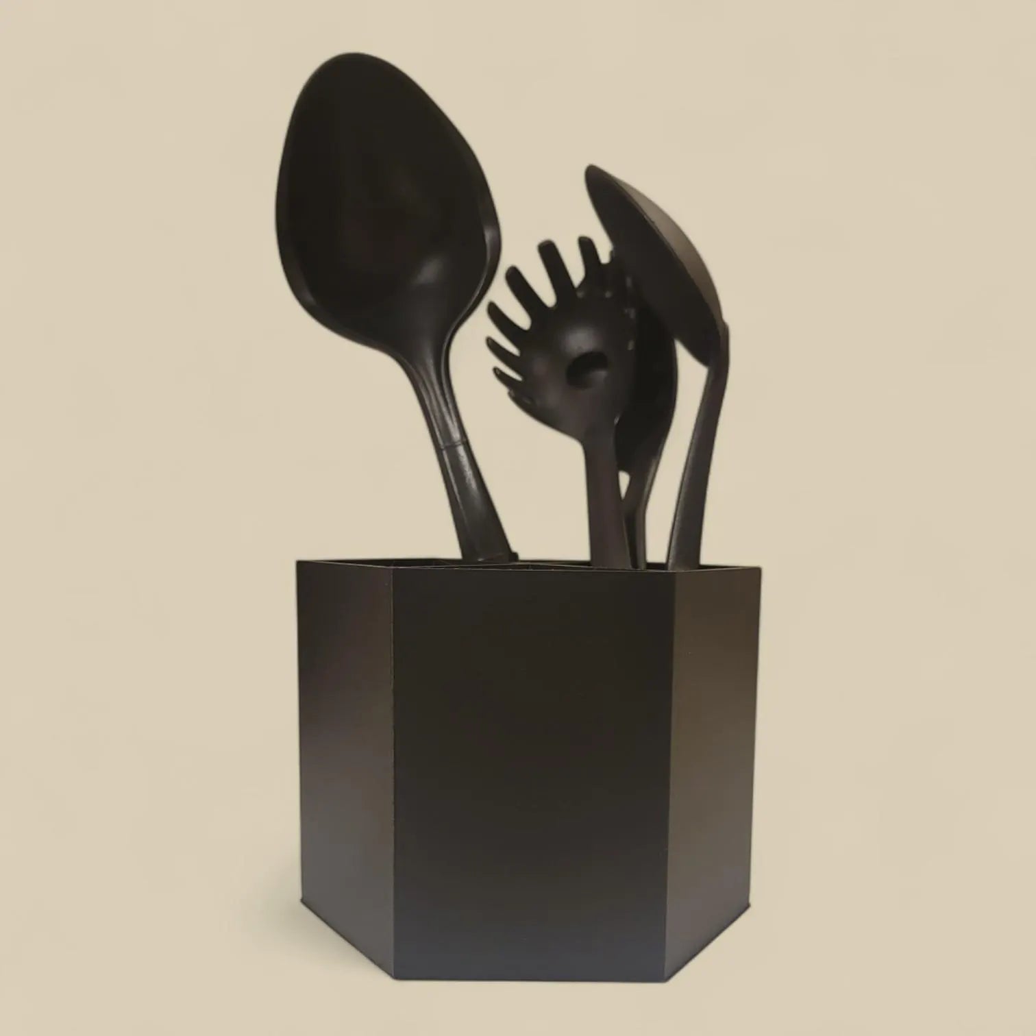 Hexagon Utensil Holder – Kitchen Organizer for Spoons, Spatulas, Cooking Tools, & Cutlery