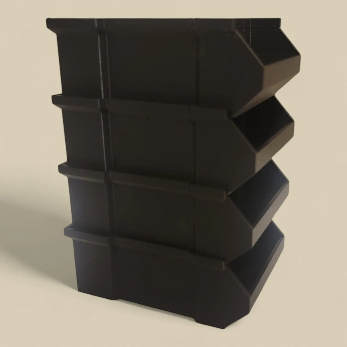 Stackable Storage Bins — Modular Organizers for Garage, Workshop, or Desk — Great for Small Parts!