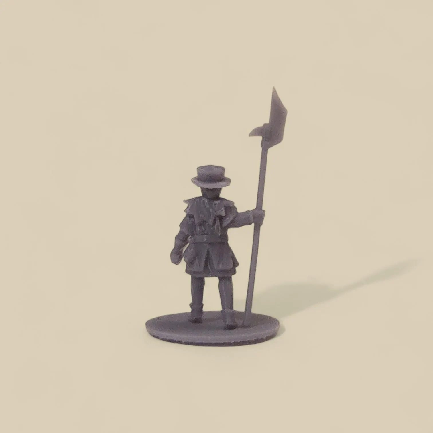 Soldier Miniature with Spear & Sword – 2.25" Tall Tabletop Figure with Base