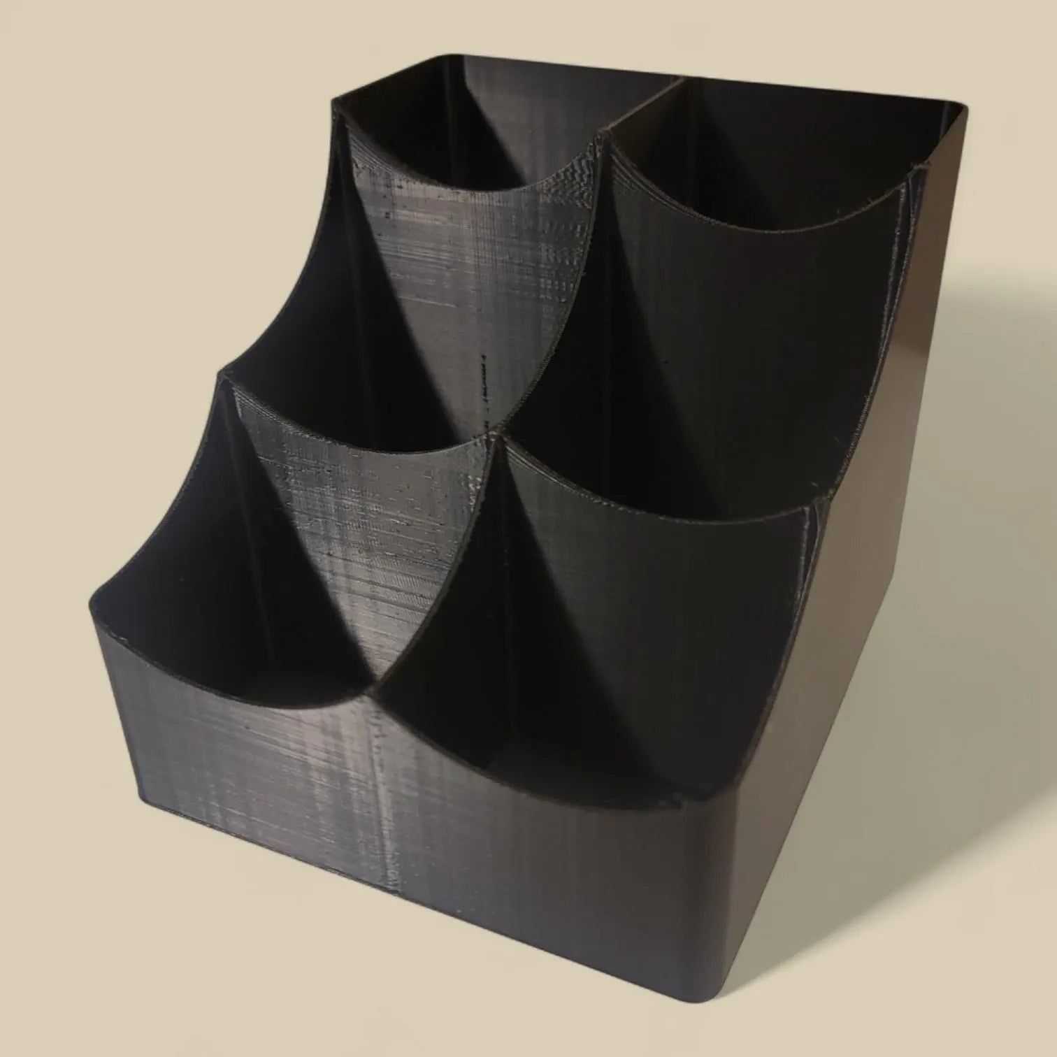 Desk Organizer with 6 Compartments - Stylish Office Supply Holder for Pens, Pencils & Markers