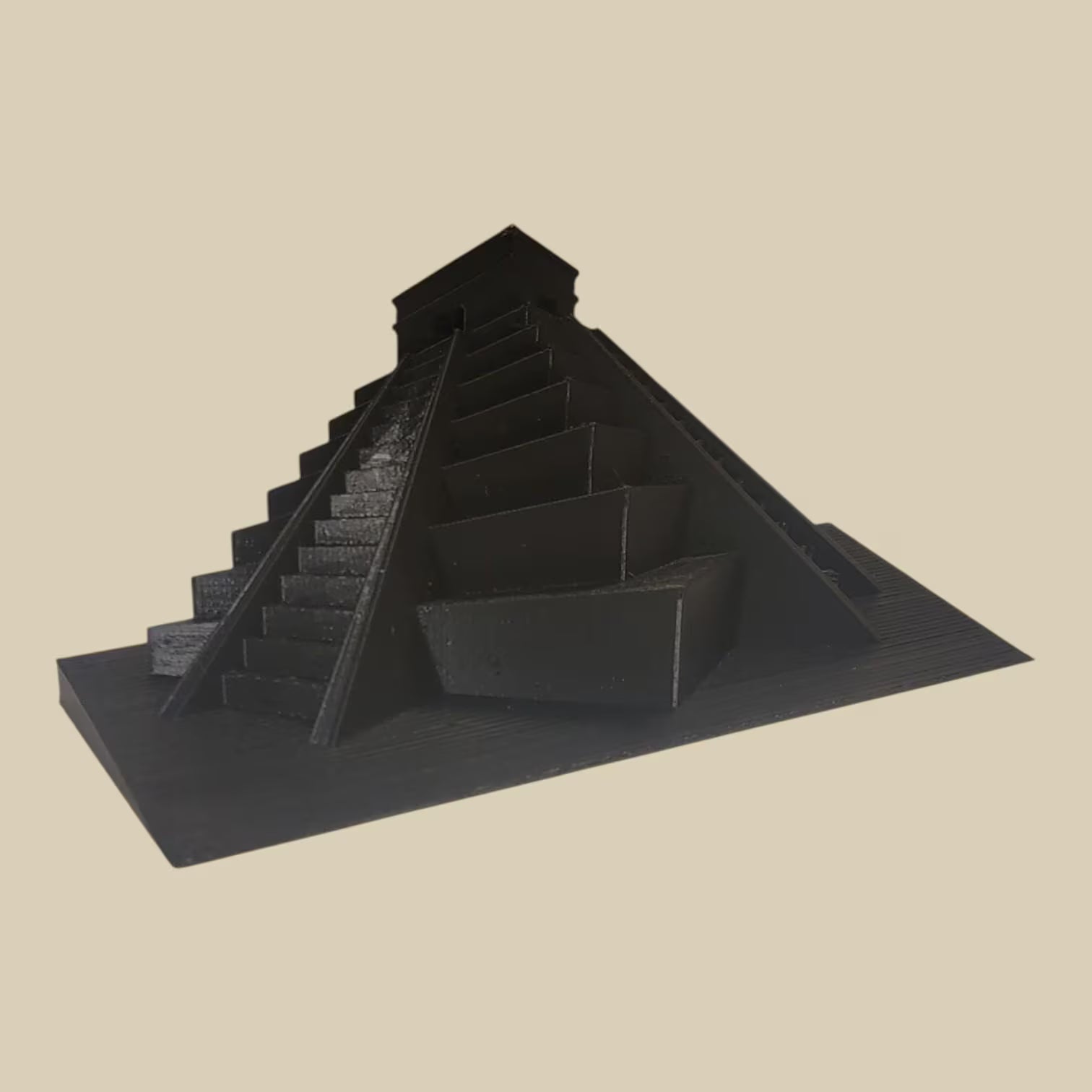 Forced Perspective Mayan Temple – Optical Illusion Piece for Decor