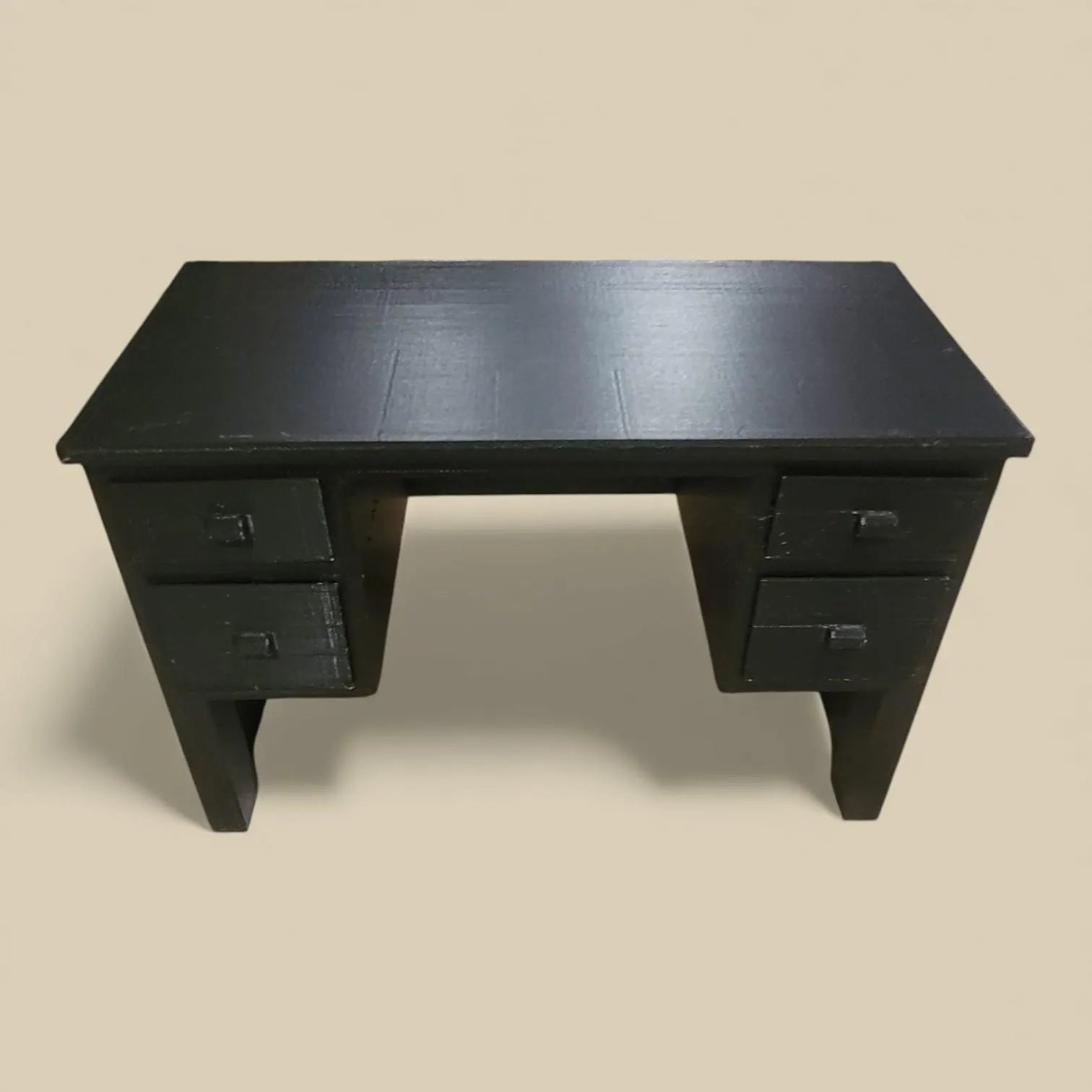 Doll-Size Computer Desk with Functional Drawers