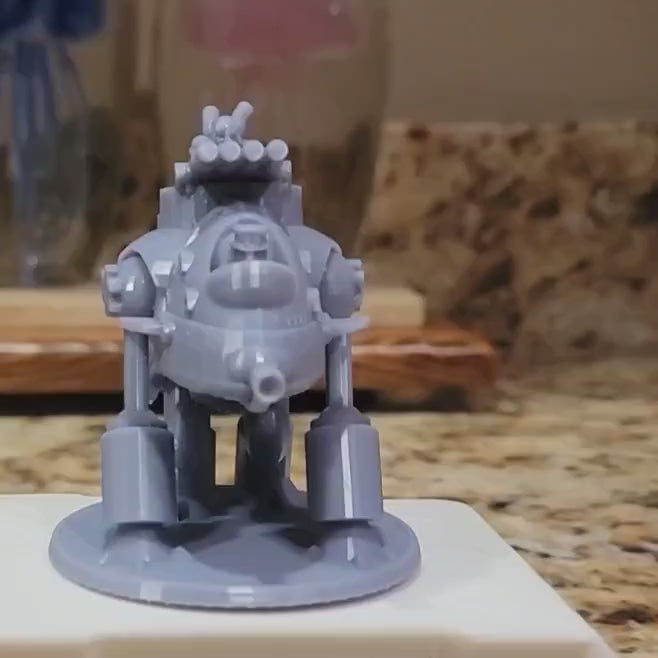 Dwarven Cannon Mech Miniature with Base – Resin Model for Tabletop Games
