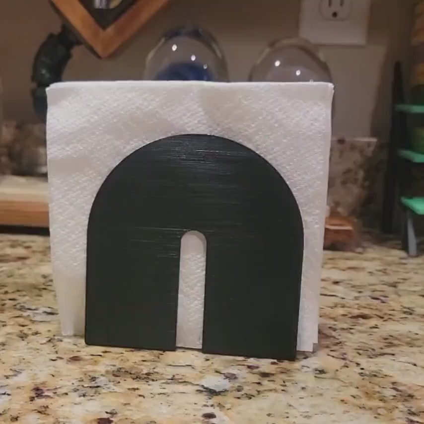Vertical Napkin Holder — Sturdy Design, Mountable Base, Perfect for Large Napkins