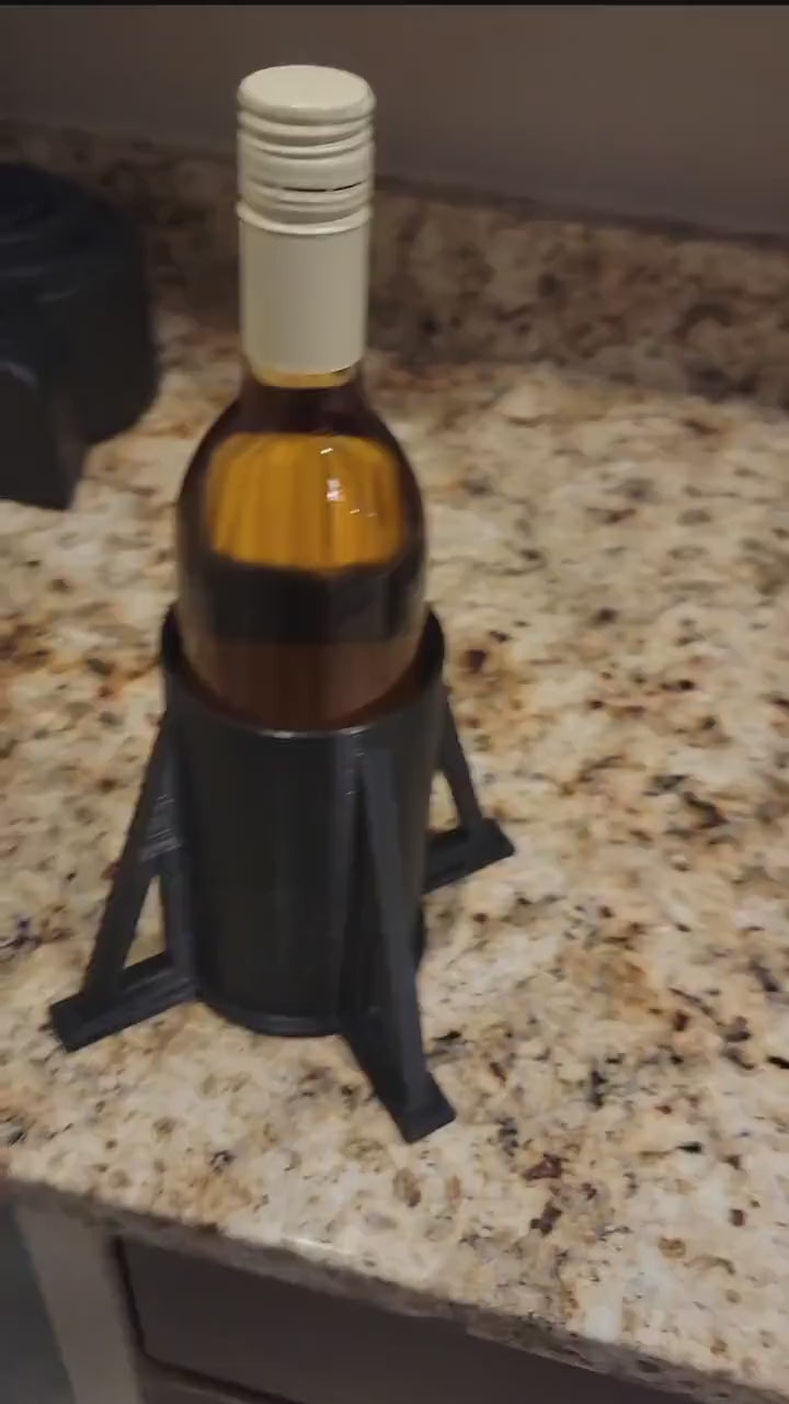 Fireworks Wine Bottle Holder – Rocket Launcher Bottle Holder for Home Bar & Patriotic Décor