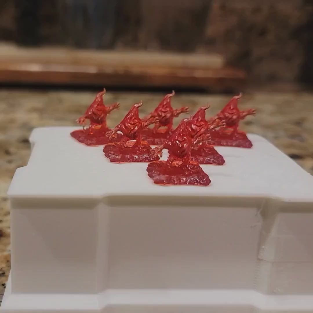 Tiny Fire Sprite Miniature – 0.75" Unpainted Fire Sprite for Tabletop Games, Tabletop Decor, or Gift