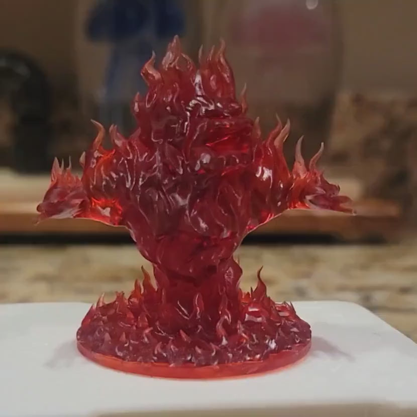 Fire Elemental Miniature with Base – 2.5" Resin Fantasy Mini for D&D, TTRPG, or Display