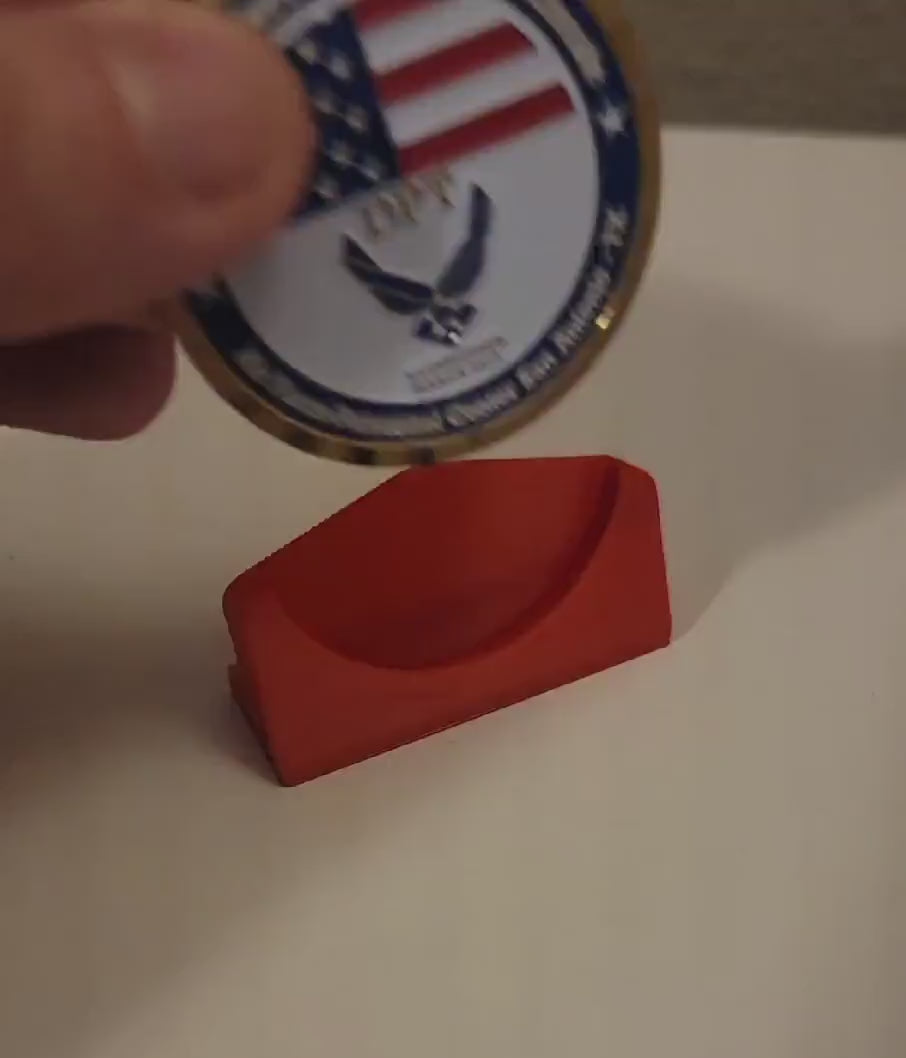 Stand for Challenge Coin – Lightweight Challenge Coin Holder, Display Challenge Coins