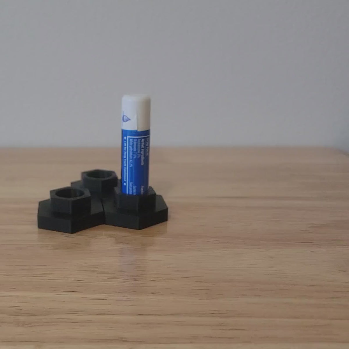 Chapstick Holder - Upright Lip Balm Stand for Desk - Vanity & Nightstand, Stocking Stuffer Gift