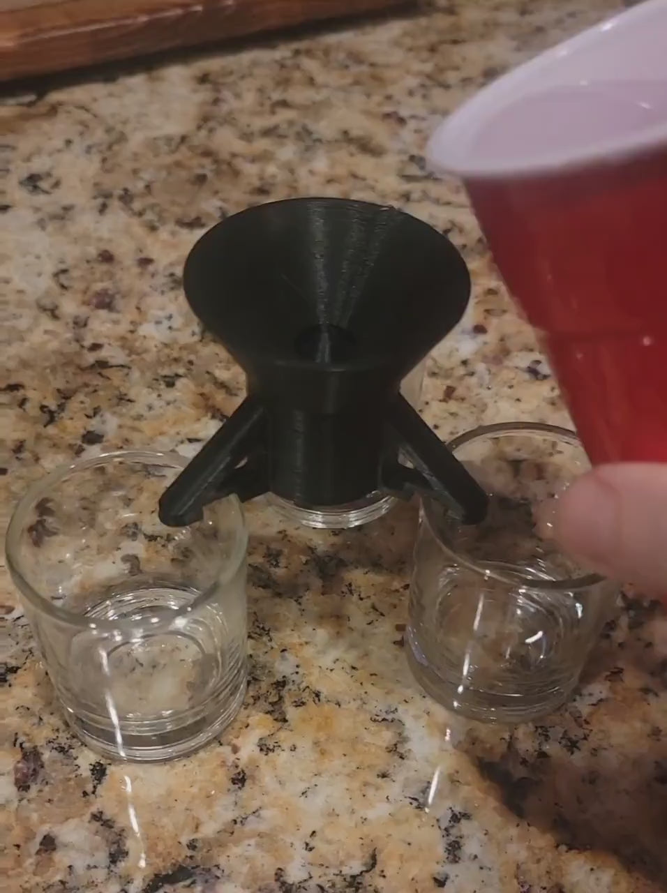 Three Way Shot Dispenser for Even Pouring – Plastic Liquor Dispenser for Parties, Home Bar, Cocktails & Drinking Games
